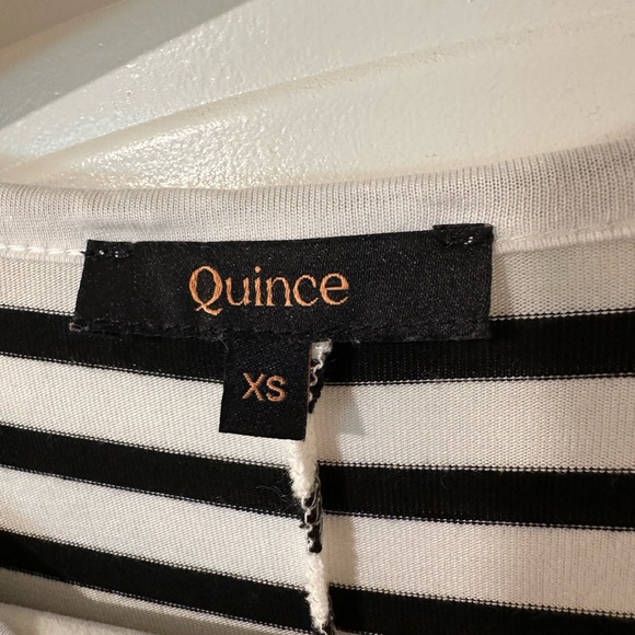 Quince Black and White Striped Maxi Dress - Picture 4 of 4